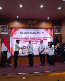 Lurah Pulutan Hadiri Pengukuhan Kalurahan Binaan Sadar Hukum dan Penganugerahan NLP